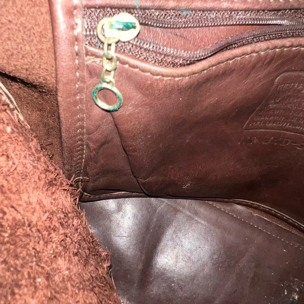 Vintage Coach #9058 Legacy Hobo Bag with Brass Accents - Picture 9 of 12